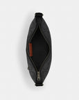 Small Finn Crossbody Bag With Pouch In Maxi Signature Canvas (Gunmetal/Charcoal/Black)