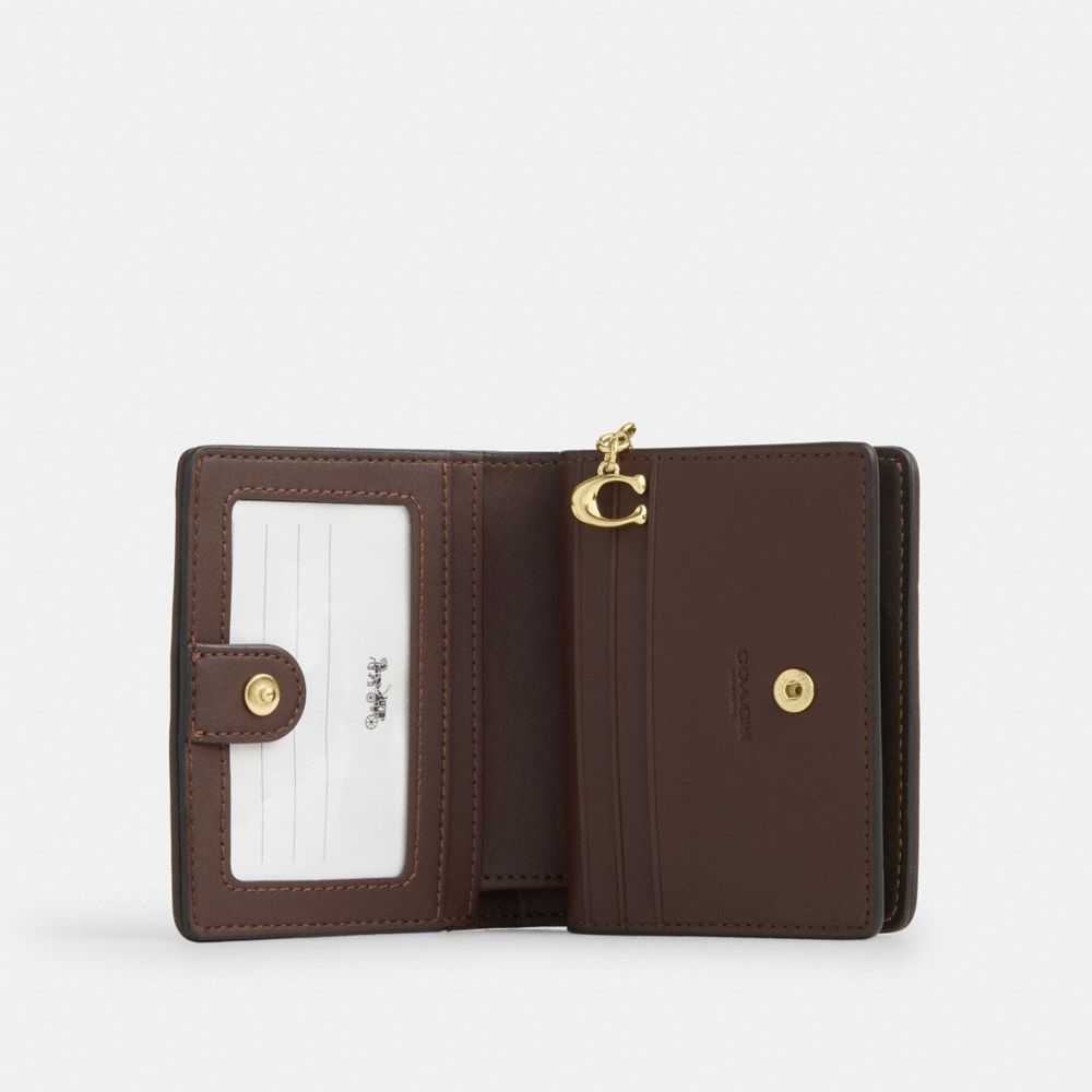 Snap Wallet In Signature Chenille (Gold/Truffle)
