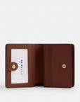 Snap Wallet In Signature Chenille (Gold/Light Khaki/Vintage Brown)