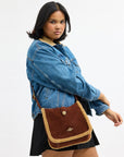Hadley Convertible Crossbody Bag (Gold/Vintage Brown Multi)