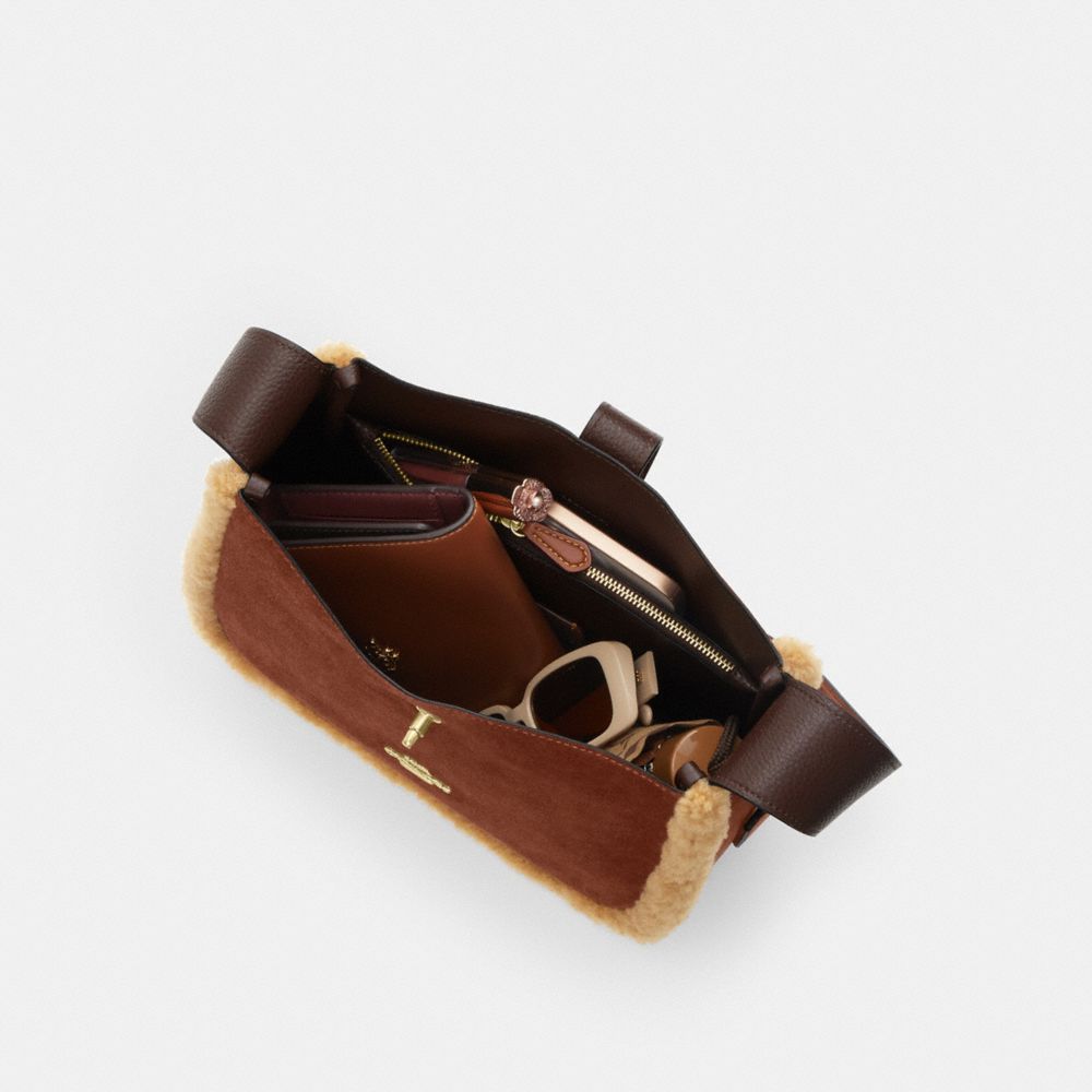 Hadley Convertible Crossbody Bag (Gold/Vintage Brown Multi)