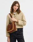 Hadley Convertible Crossbody Bag (Gold/Vintage Brown Multi)