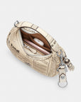 Carmen Mini Crossbody Bag With Newspaper Print (Silver/Chalk Multi)