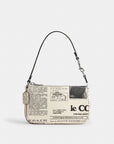 Nolita 19 With Newspaper Print (Silver/Chalk Multi)