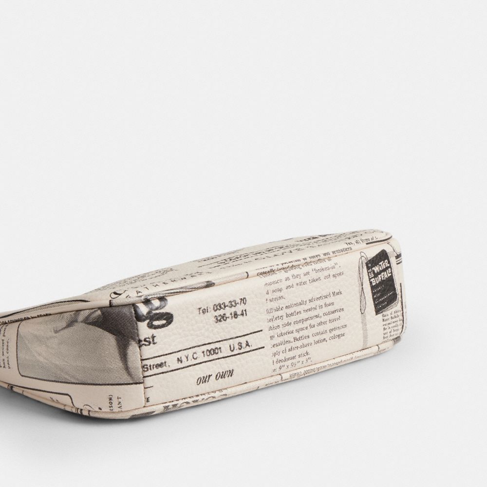Nolita 19 With Newspaper Print (Silver/Chalk Multi)