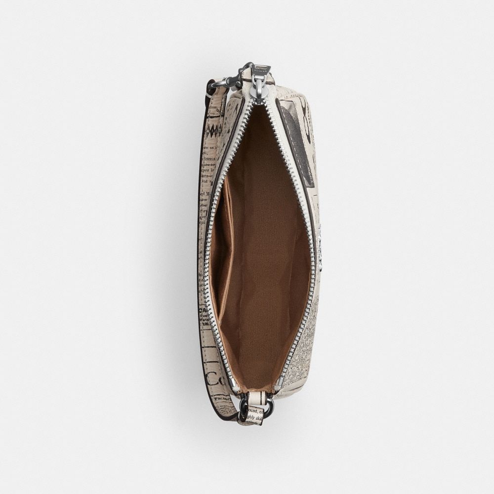 Nolita 19 With Newspaper Print (Silver/Chalk Multi)