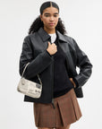 Nolita 19 With Newspaper Print (Silver/Chalk Multi)