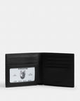 Id Billfold Wallet In Signature Canvas With Varsity Stripe (Black)