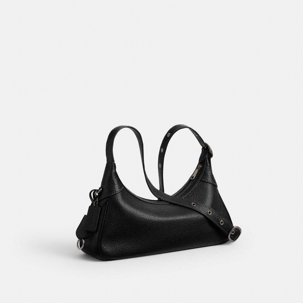 Ella Small Shoulder Bag (Gunmetal/Black)