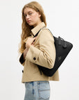 Ella Small Shoulder Bag (Gunmetal/Black)
