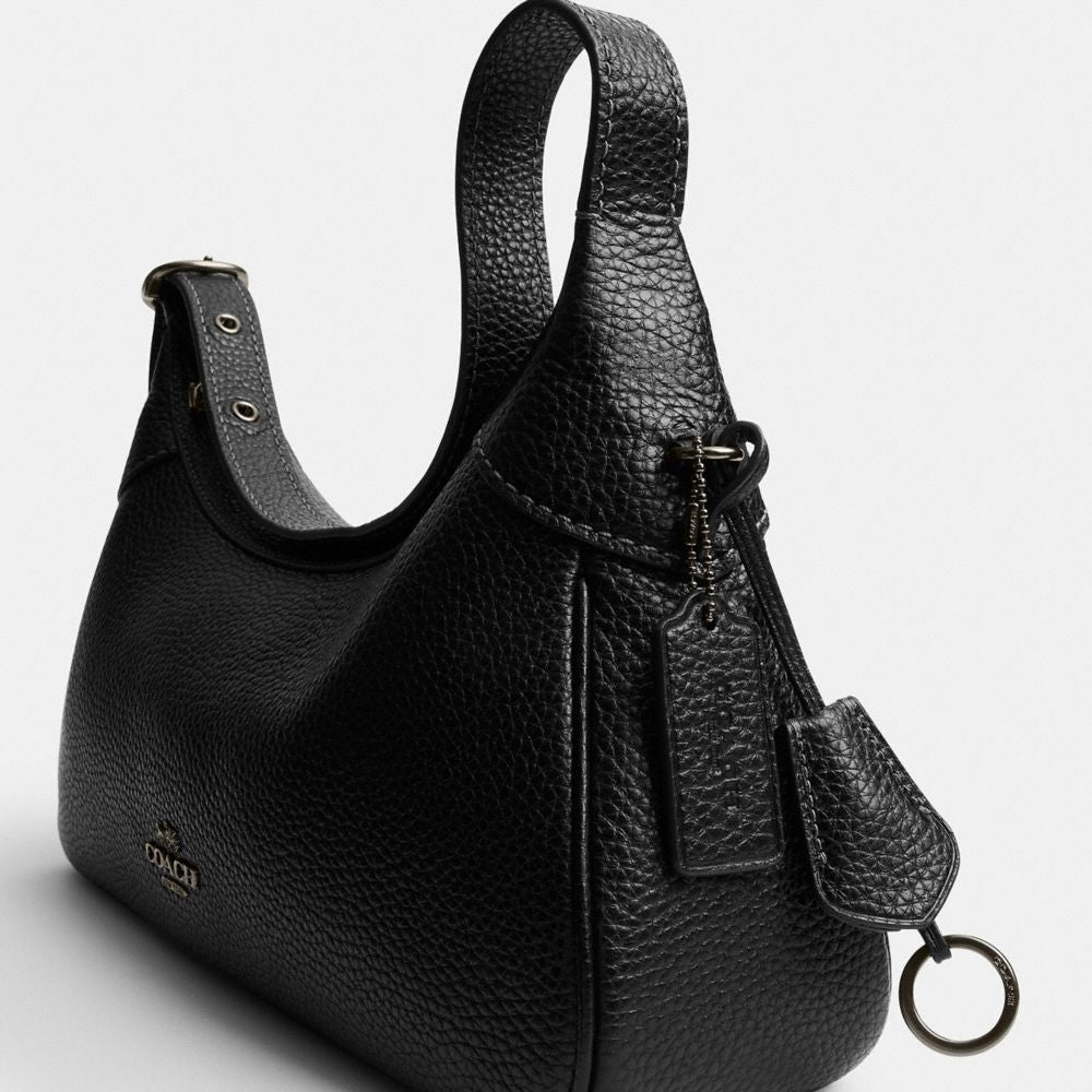 Ella Small Shoulder Bag (Gunmetal/Black)