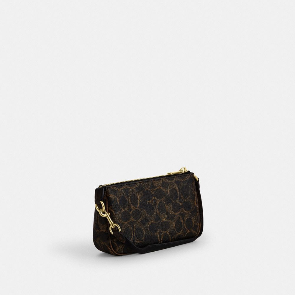 Nolita 19 In Loved Signature Canvas With Charms (Gold/Brown)