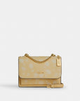 Mini Klare Crossbody Bag With Floral Print (Gold/Washed Yellow)