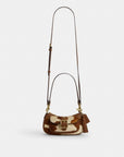 Ashton Mini Shoulder Bag In Haircalf With Cow Print (Gold/Cow Multi)