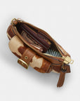 Ashton Mini Shoulder Bag In Haircalf With Cow Print (Gold/Cow Multi)