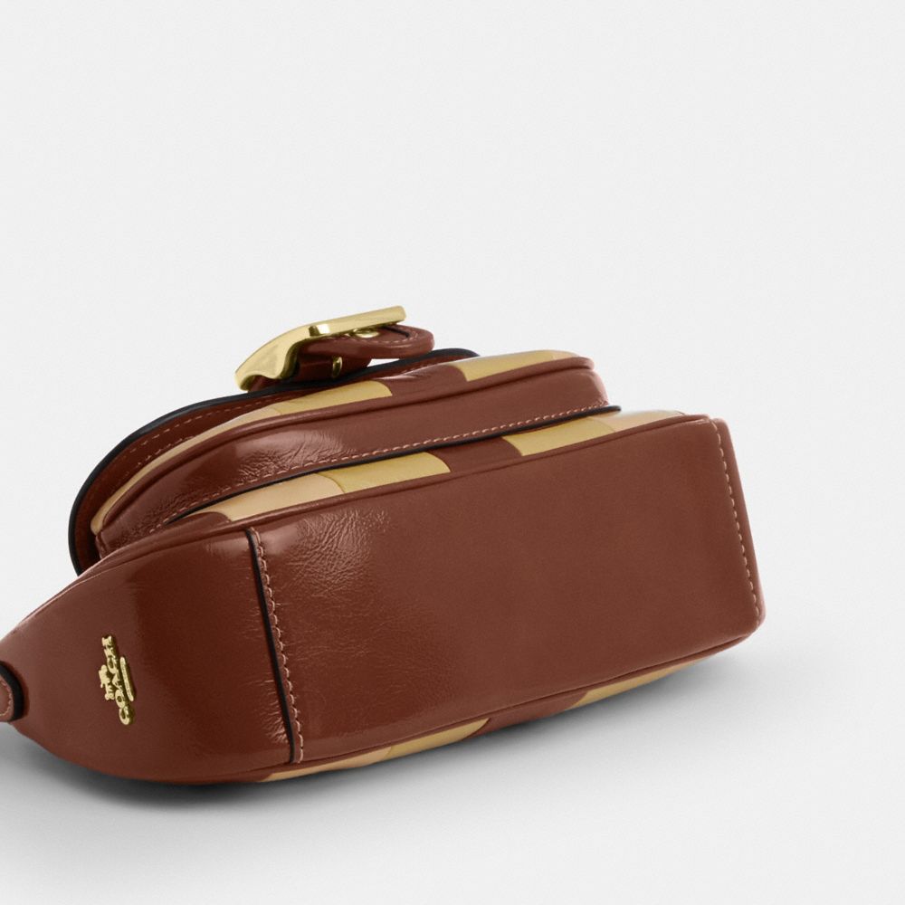 Ashton Mini Shoulder Bag (Gold/Redwood Multi)