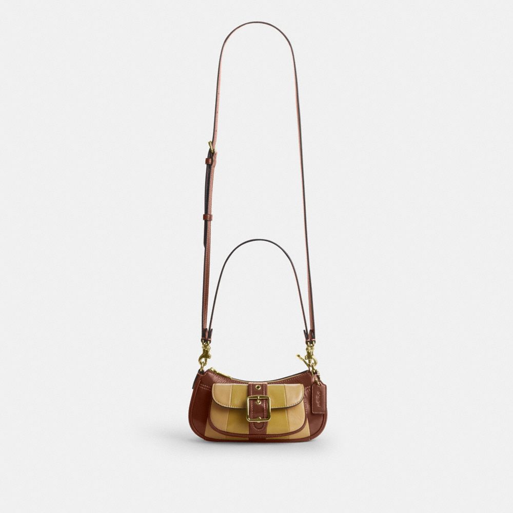 Ashton Mini Shoulder Bag (Gold/Redwood Multi)
