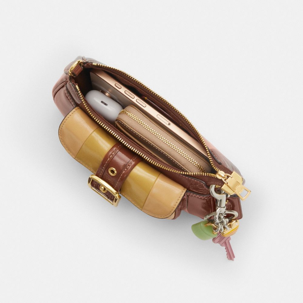 Ashton Mini Shoulder Bag (Gold/Redwood Multi)