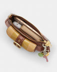Ashton Mini Shoulder Bag (Gold/Redwood Multi)
