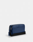 Graham Crossbody Bag With Car Print (Silver/Deep Blue Multi)