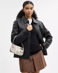 Nolita 19 With Newspaper Print (Silver/Chalk)