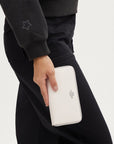 Long Zip Around Wallet (Silver/Chalk)