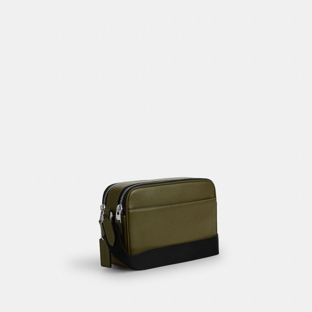 Graham Crossbody Bag (Silver/Olive)