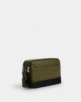 Graham Crossbody Bag (Silver/Olive)
