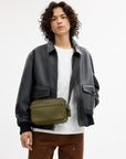 Graham Crossbody Bag (Silver/Olive)