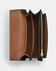Mini Klare Crossbody Bag In Signature Canvas (Gold/Walnut/Black)