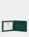 Compact Billfold Wallet In Signature Canvas (Sea Green)