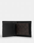 3-In-1 Wallet In Signature Canvas With Varsity Stripe (Walnut Multi)