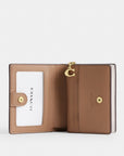 Snap Wallet In Signature Canvas (Gold/Sand/Chalk)