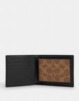 3-In-1 Wallet In Signature Canvas (Mahogany Multi)