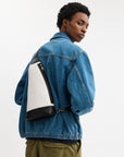 Dominic Sling Pack In Signature Canvas (Gunmetal/Chalk/Black)