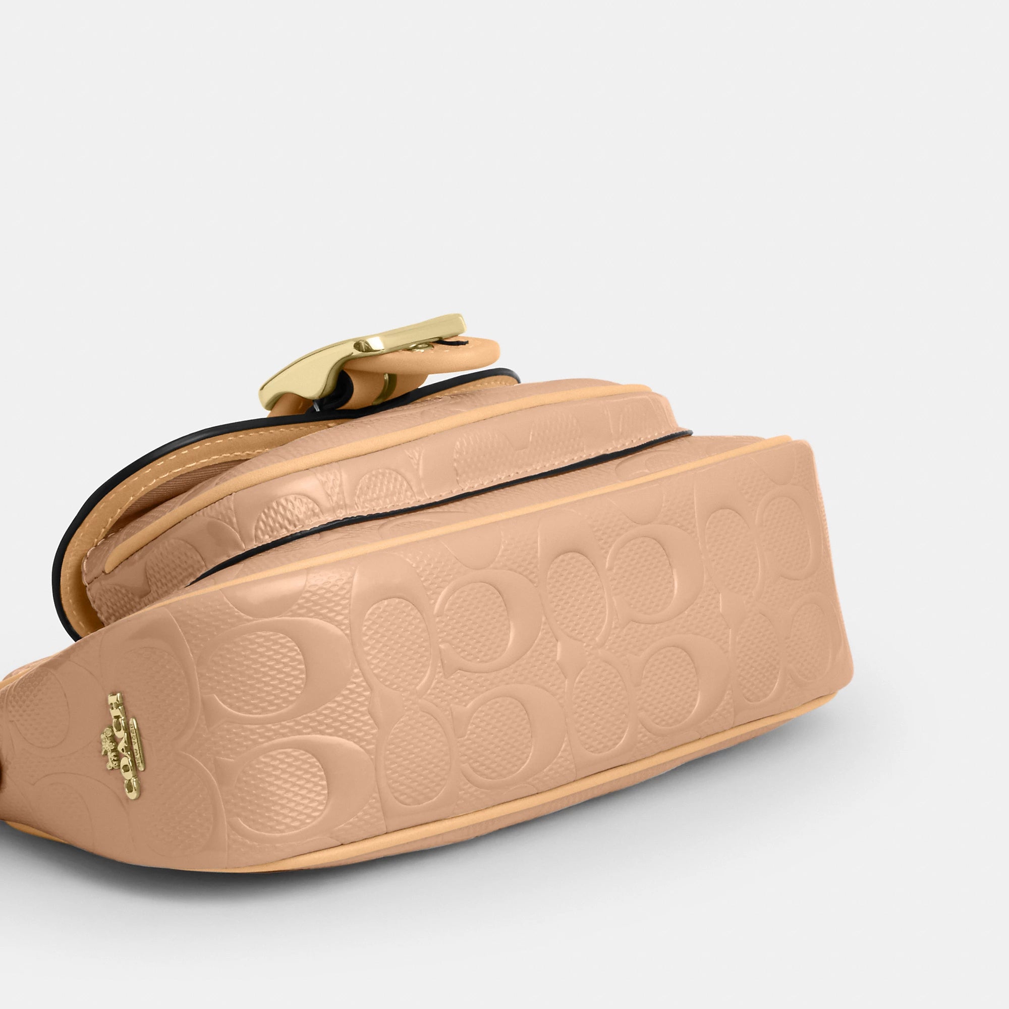 Ashton Mini Shoulder Bag In Signature Leather (Gold/Faded Blush)