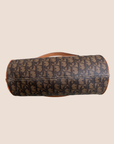 CHRISTIAN DOR BROWN TROTTER ROMANTIQUE BAGUETTE BAG