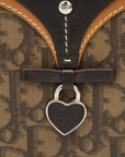 CHRISTIAN DOR BROWN ROMANTIQUE MINI SHOULDER BAG