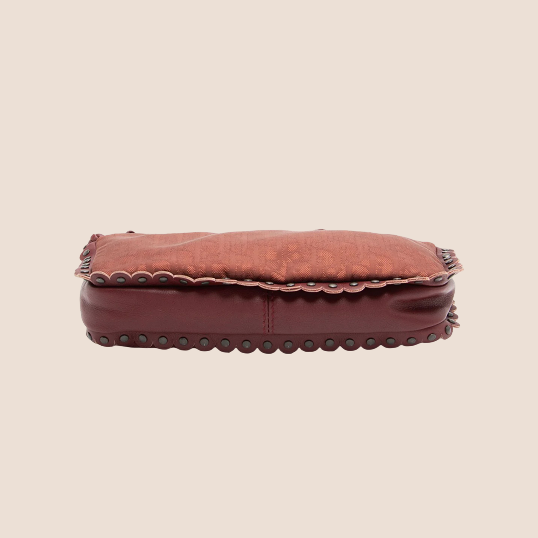 CHRISTIAN DOR BURGUNDY DORISSIMO CROSSBODY BAG