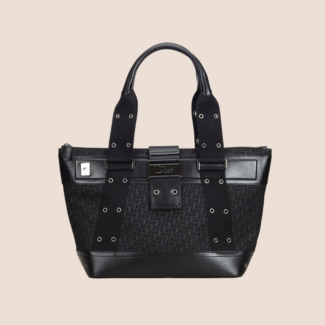 CHRISTIAN DOR BLACK DORISSIMO STREET CHIC TOTE BAG