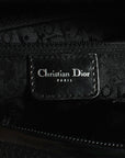 CHRISTIAN DOR BLACK LEATHER GAMBLER DICE BOWLER BAG