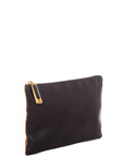 FNDI Black & Brown Leather Pouch