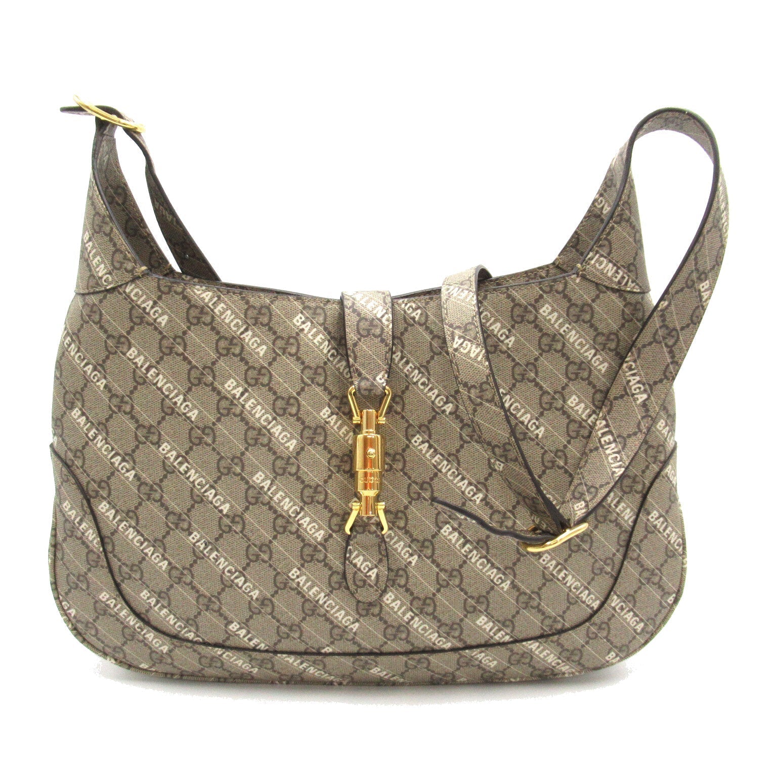 GCCI Balenciaga Shoulder Bag Shoulder Bag PVC Coated Canvas Brown