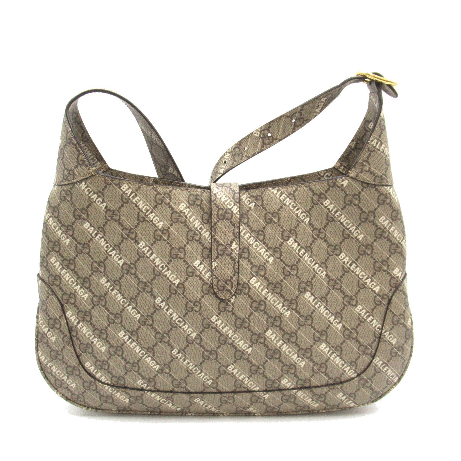 GCCI Balenciaga Shoulder Bag Shoulder Bag PVC Coated Canvas Brown