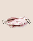 CHRISTIAN DOR GIRLY PINK CHERRY BLOSSOM SADDLE BAG