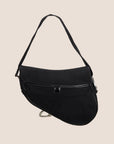 CHRISTIAN DOR BLACK MESH SADDLE BAG