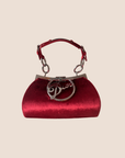 CHRISTIAN DOR s RED VELVET DIVA BAG