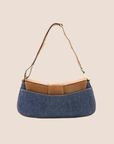 CHRISTIAN DOR DENIM & BROWN STREET CHICH COLUMBUS BAG