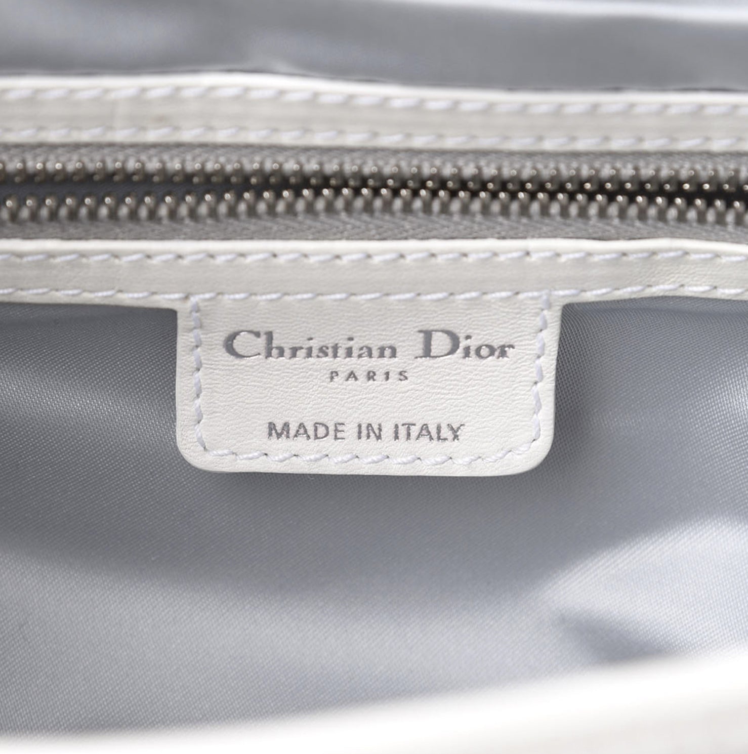 CHRISTIAN DOR WHITE &amp; GREY ROMANTIQUE TROTTER HANDBAG