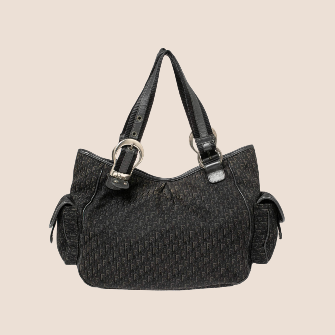CHRISTIAN DOR BLACK DORISSIMO STREET CHIC POCKET SATCHEL